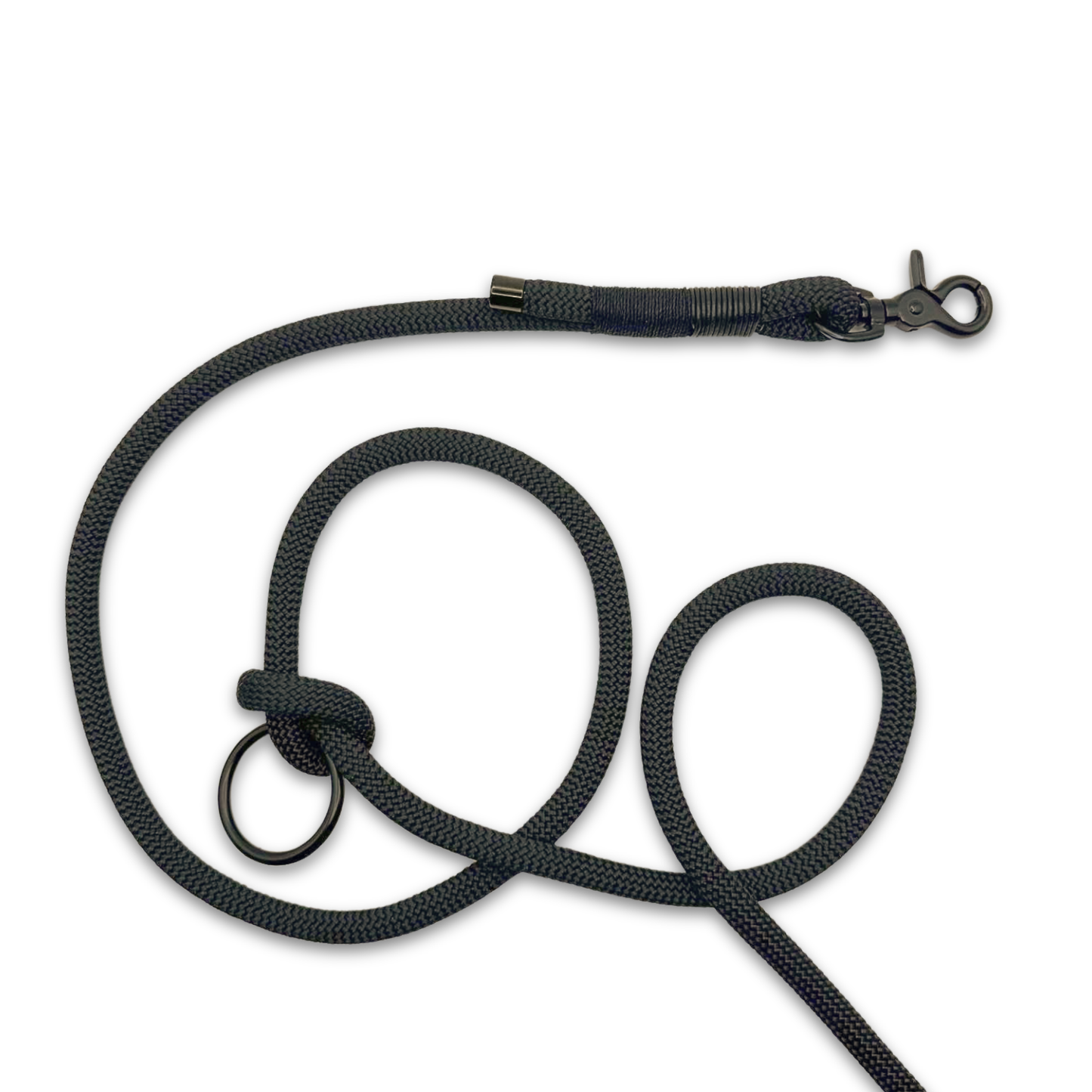 All Black rope leash